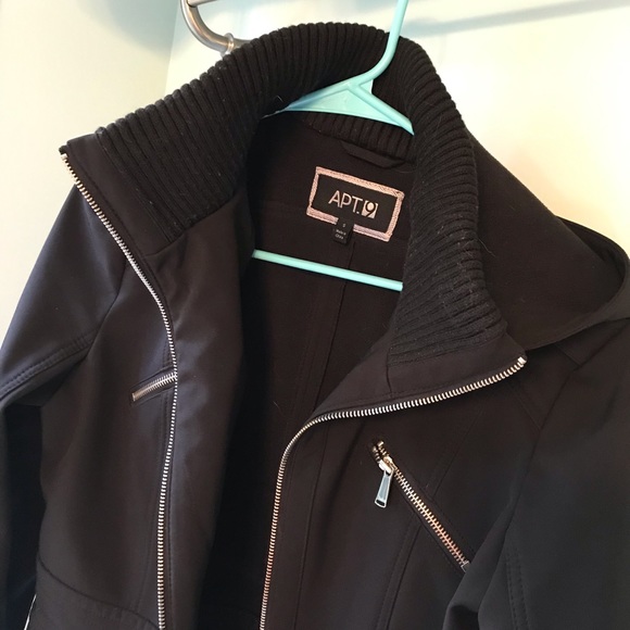 APT 9 black long multi weather fashionable coat - Picture 8 of 8